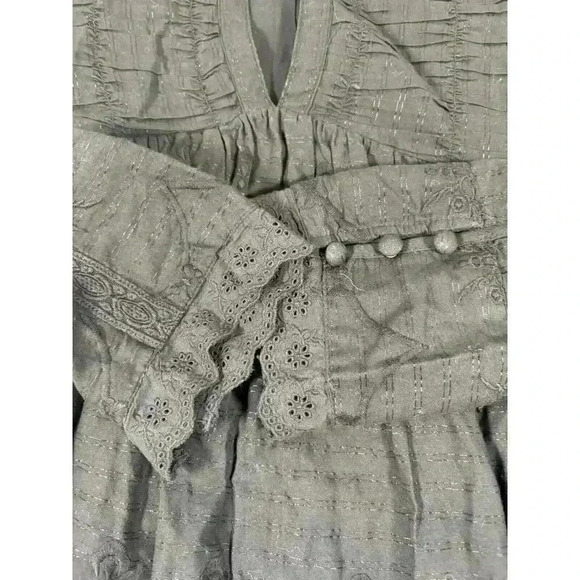 NWOT Free People Black Embroidered Size Small Mini Dress - Picture 3 of 9